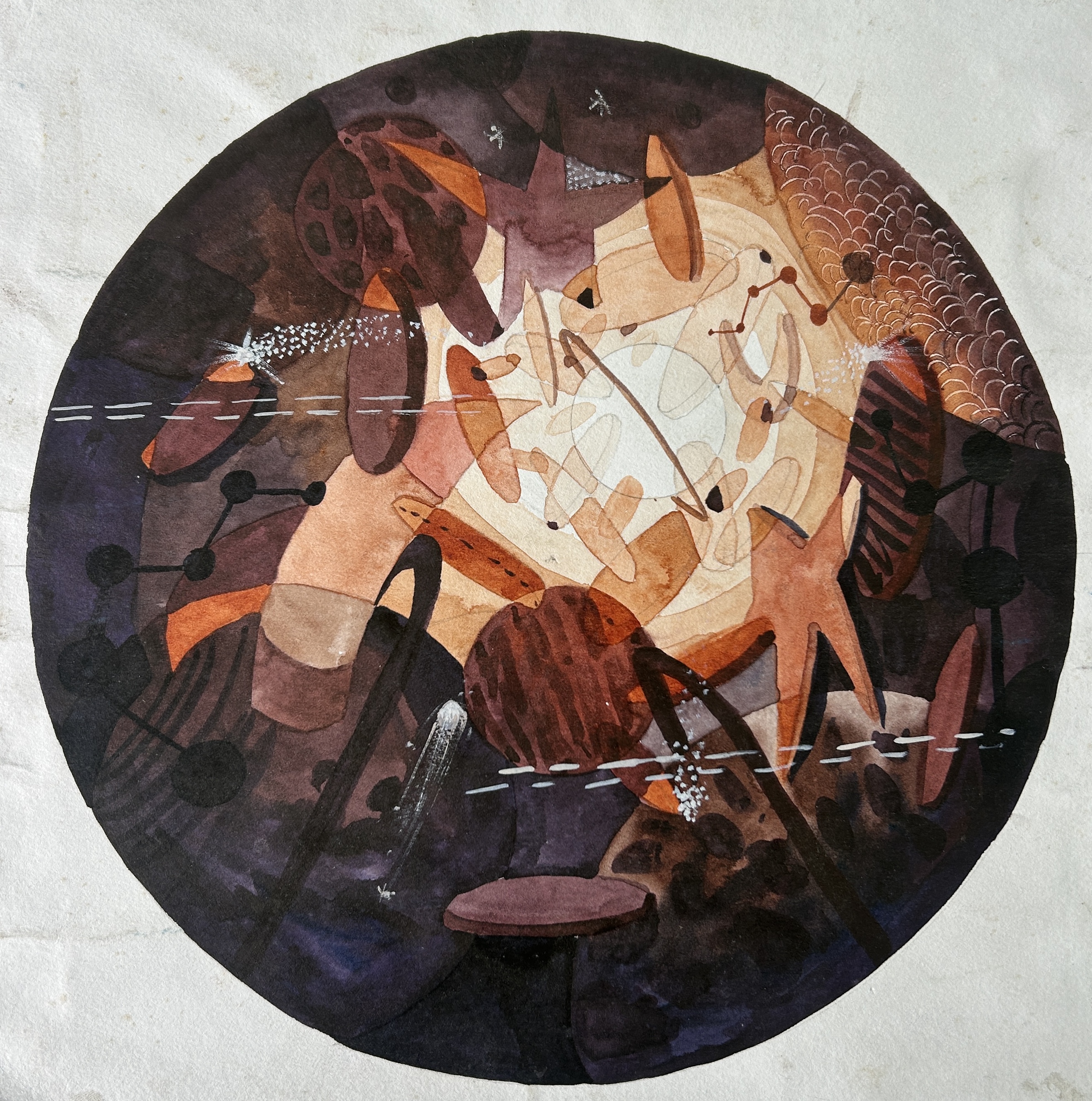 Rangresha circular abstract design