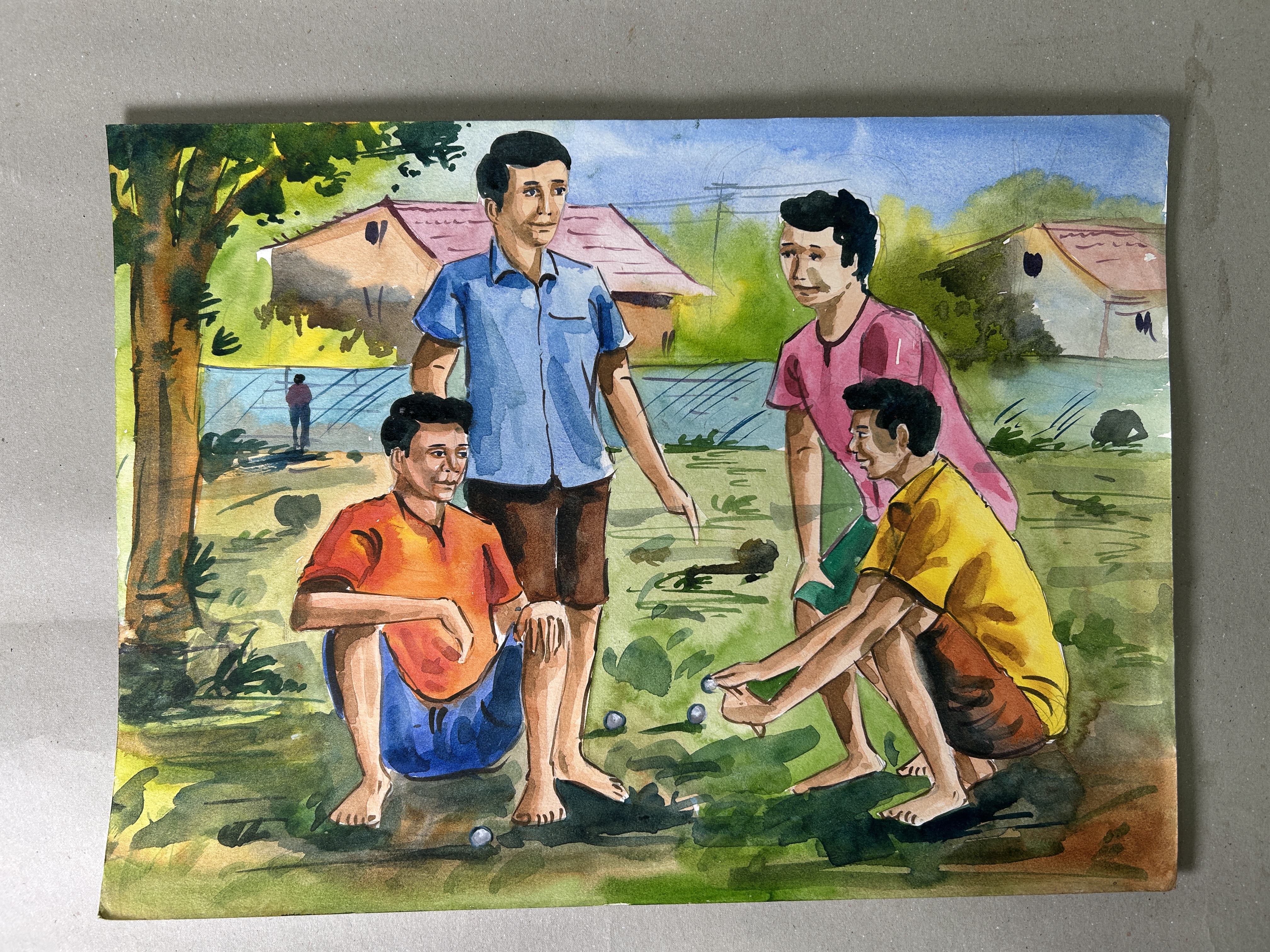 Rangresha watercolour memory drawing